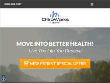 Tablet Screenshot of chiroworksct.com